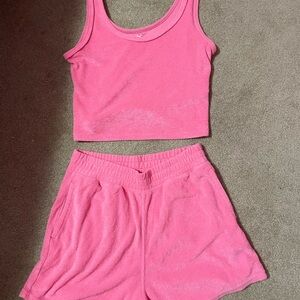Hollister Pink Women's Terrycloth Set